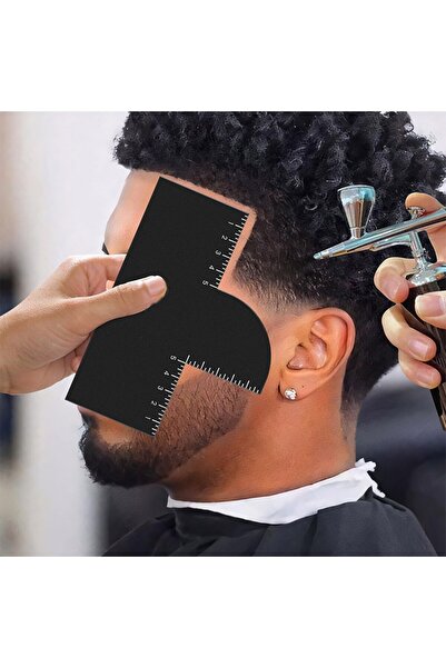 Choice As shown 1Pcs Men Hair Styling Template Barber Haircut Card with Measu...