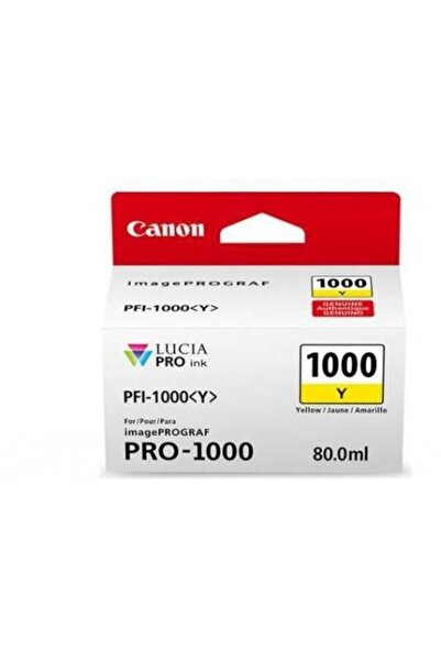 Canon PFI-1000Y YELLOW INKJET CARTRIDGE