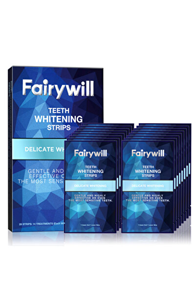 Choice 14 زوجًا / 28 قطعة من شرائط تبييض الأسنان الجل من فيري ويل، 28 قطعة / ...