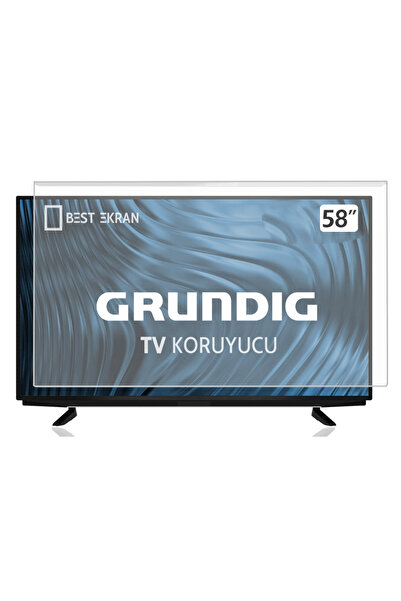 Grundig 58" 58 GEU 8910 B Tv Ekran Koruyucu 146 EKRAN 58GEU8910B Kırılmaz paneli