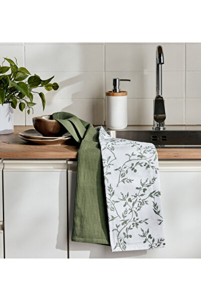 Laurel طقم مناشف مطبخ من قطعتين - 50 × 70 سم