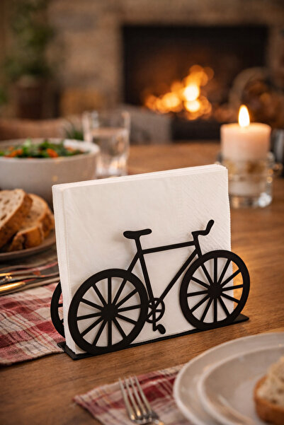 Out of The Blue KG Metal napkin holder, bicycle design, black