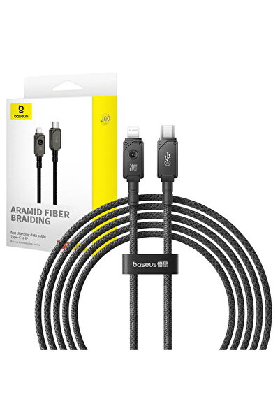 Baseus Cablu de încărcare rapidă USB-C la IP 20A 2M (Negru)