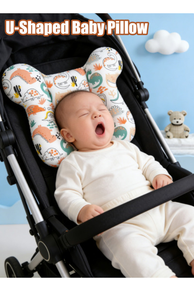 Generic U-Shaped Baby Pillow Stroller Neck Pillow Baby Head Shaping Pillow fo...