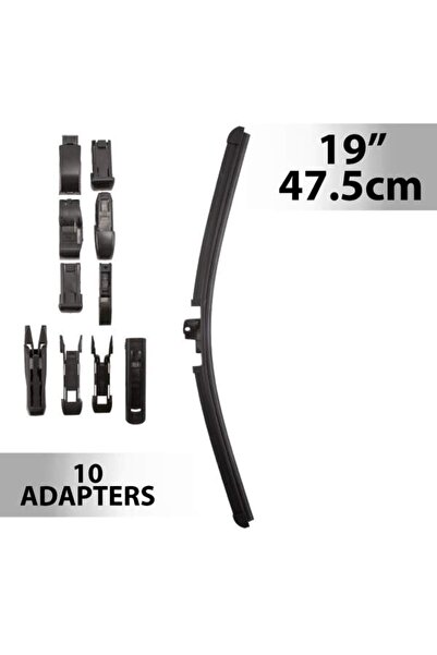CarGuard Επαγγελματική σπάτουλα 19"/47,5cm - πολλαπλός προσαρμογέας -