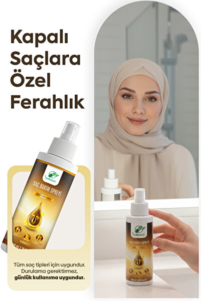 Kapalı Saçlar İçin Saç Bakım Spreyi 100 ml – Ferahlık & Hacim