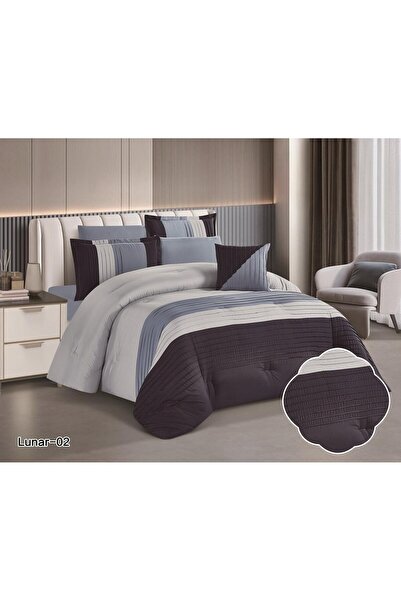 Red Rose Luxurious summer bedspread for two people, 7 pieces