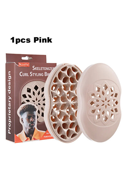 Choice فرشاة لوتس بينك الاحترافية لتجعيد الشعر الأفريقي المجعد، قطعة واحدة، ف...