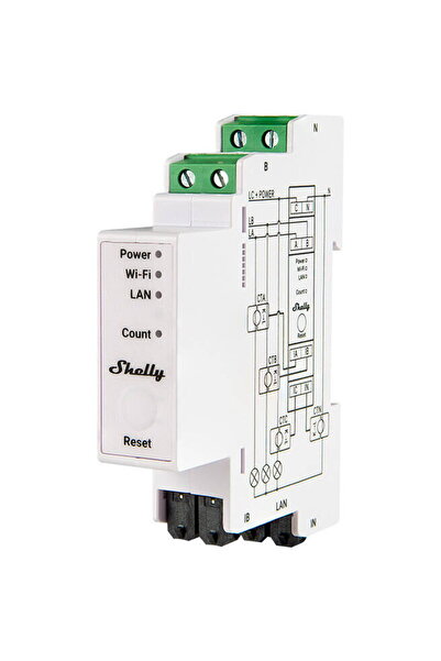 Shelly Pro 3EM Profesional releu wifi 3 canale si control contactor