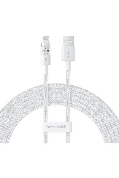 Baseus Cablu de încărcare rapidă Gem USB la IP 2.4A 2 m Alb