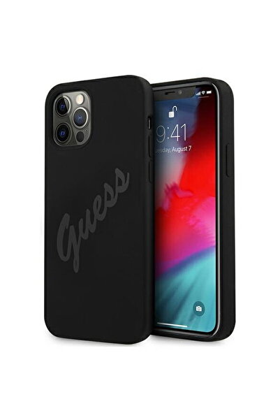 Guess GUHCP12LLSVSBK iPhone 12 Pro Max 6.7" black/black hardcase Script ...