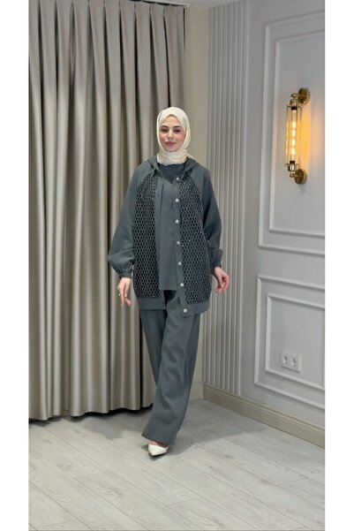 Jupe Set de damă cu detalii din plasă