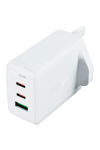 Acefast A44, tehnologie GaN, 65W, 1 port USB si 2 porturi USB C, functie de i...