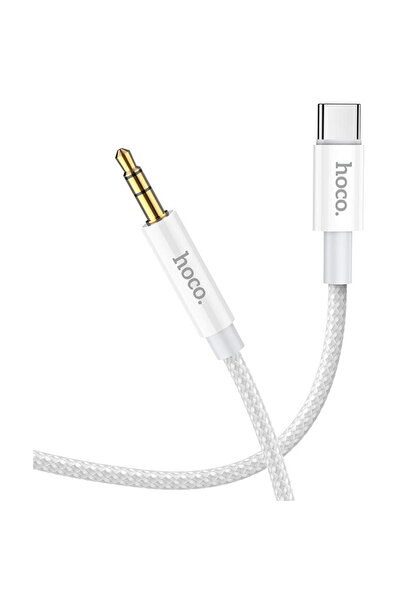 Hoco Cablu Audio USB Type C la 3.5 mm UPA19, 1 m, Argintiu