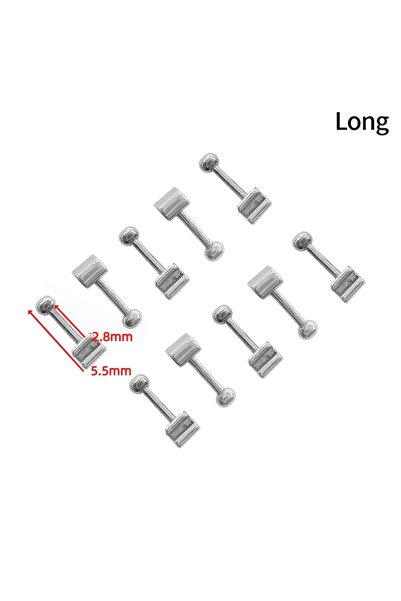 Choice عبوة واحدة من 10 قطع من خطافات تثبيت الأسنان الطويلة (5.5 مم) المصنوعة...