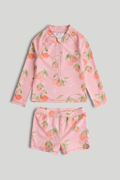 MOTHERCARE Pink Sunsafe UPF50+ Rash Vest and Shorts Set