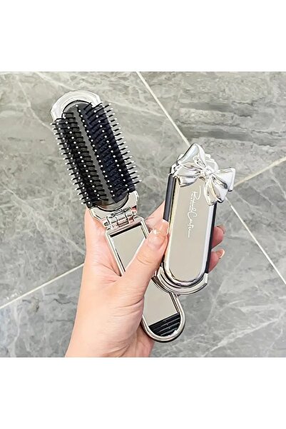 Choice فرشاة شعر صغيرة قابلة للطي من كاليي، قطعة واحدة، مع مرآة، فرشاة تدليك ...