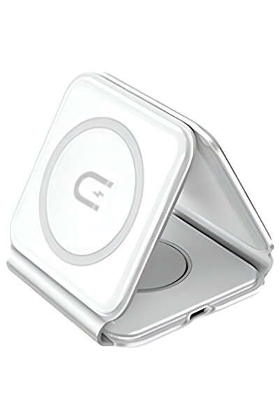 DUDAO USB-C + USB-C Cable Included 15W Alb