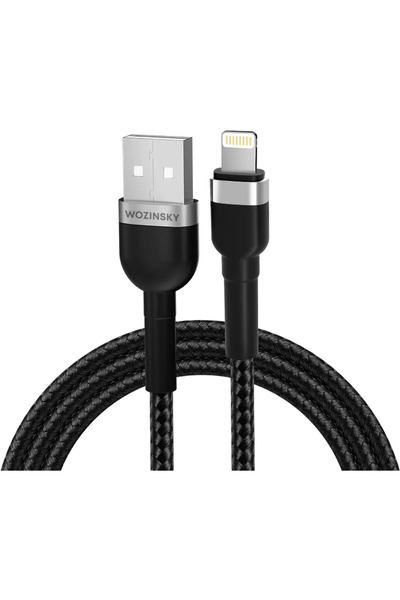 WOZINSKY WNBAL1 USB-A / Lightning 1 m Negru
