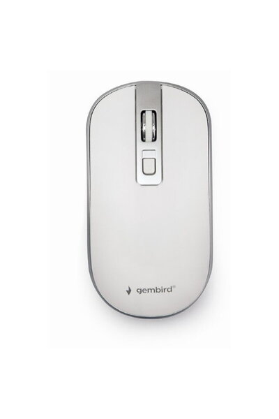 Gembird MUSW-4B-06-WS Wireless 2.4GHz Optica 1600 dpi Alb / Argintiu