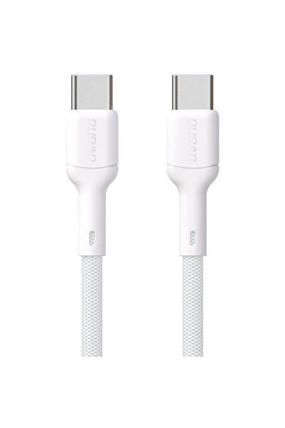 DUDAO L9C 65W USB-C - USB-C Cable 1m - White