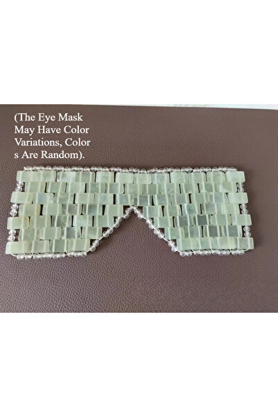 Choice1 قناع العين الجديد المصنوع من اليشم بلون أخضر فاتح، قناع تدليك للنوم، ...