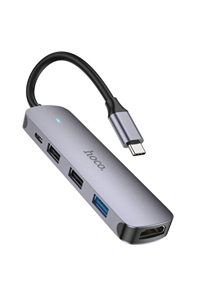 Hoco - Docking Station (HB27) - Type-C to USB 3.0, 2x USB 2.0, Type-C, HDMI, ...