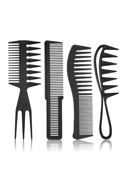 Choice 4pcs set Wide Tooth Curl 2/3/4pcs Comb Detangling Comb Texture Comb Fo...