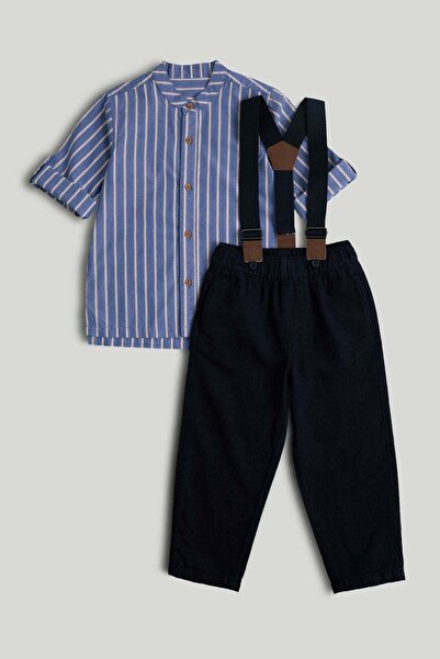 MOTHERCARE Shirt, Trousers and Braces Outfit