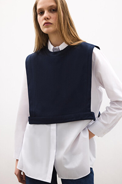 Touché Privé Knitted Sweater Poplin Shirt