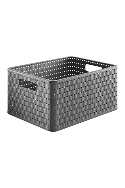 Rothoplast Rattan box, with handles, A4 (6 L) Rattan box, with handles, A4