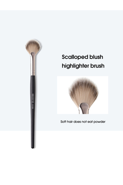 Choice فرشاة أحمر خدود بودرة سوداء لامعة، شعيرات ناعمة، خالية من البودرة، سهل...