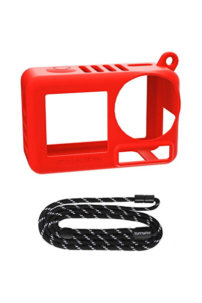 SunnyLife Silicone Cover & Strap OA5-BHT885-R for ACTION 5 PRO (red)