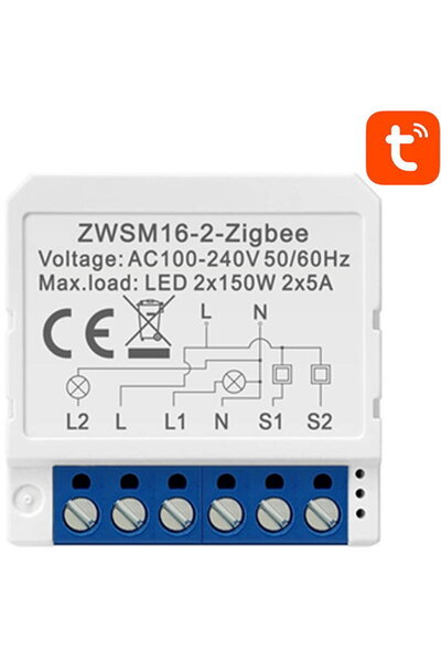 Avatto Smart ZigBee In-wall Switch ZWSM16-W2 TUYA