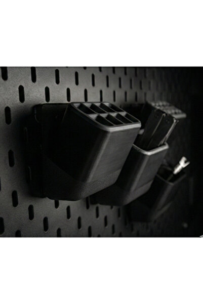 ENG.CO Skadis Compatible Matte Black Set of 2 Functional Pen Holder and Desk ...