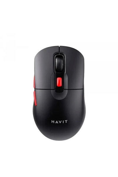 Havit Mouse Fara Fir 2.4GHz, 800/1200/1600 DPI, ABS, PC- (MS59WB) - Black / Red
