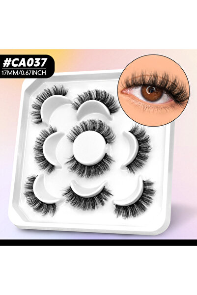 Choice8 ٥ أزواج - CA037 رموش فيلتريناي، رموش مانغا، رموش عين القطة، رموش مدبب...