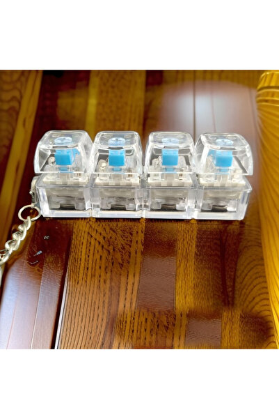 Choice 4 Keys clear New 3/4 Keys Finger Keyboard Keycap Stress Relief Fidget ...