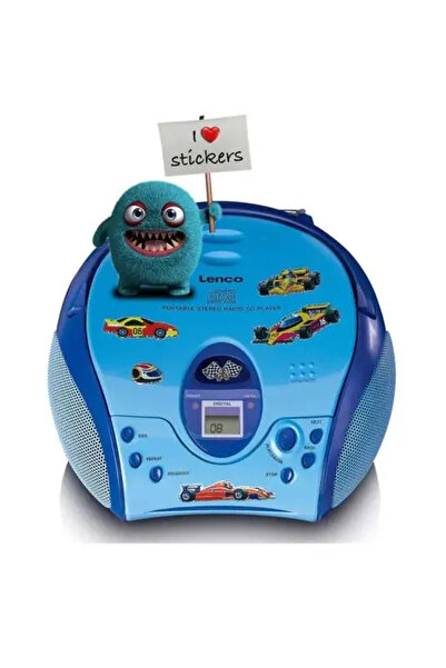 Lenco SCD-24KIDSBU, 2.0, FM, Blue