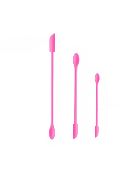 Choice 3 قطع - وردي، 3 قطع من مكاشط السيليكون الصغيرة المزدوجة لتوزيع مستحضرا...