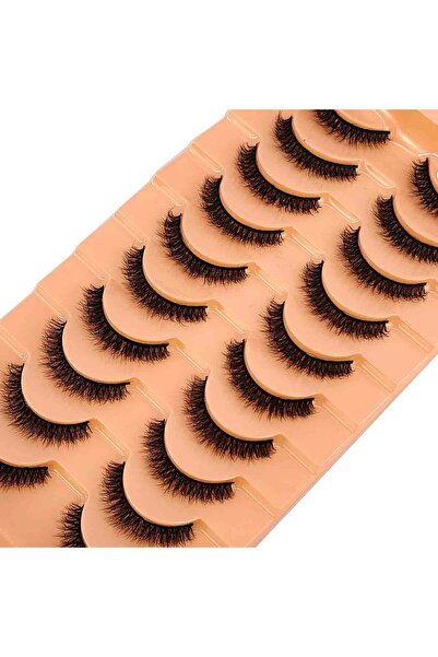 Choice3 10 pairs 5D-J20 New 10 Pairs Eyelashes Makeup Soft Fluffy Mink False ...