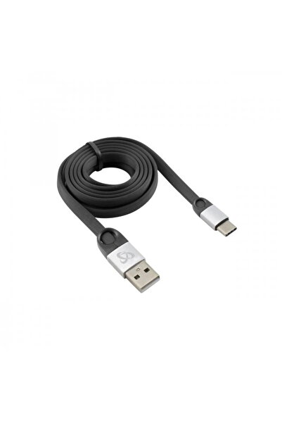 SBOX USB 2.0-Type-C/2.4A black/silver 1.5M