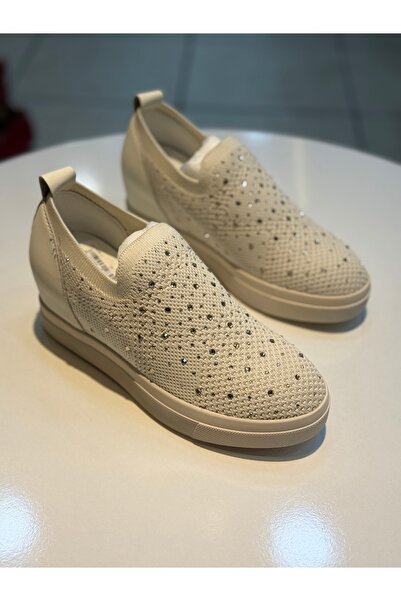 Alphus Guja Hidden Padding Knitwear Stoned Women's Sneakers