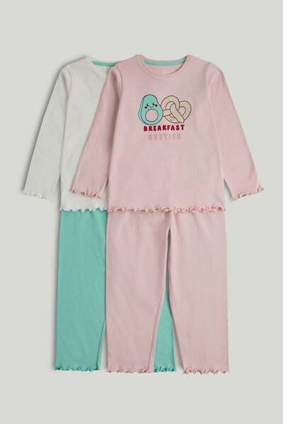 MOTHERCARE عبوة من قطعتين من بيجامات الإفطار للأصدقاء