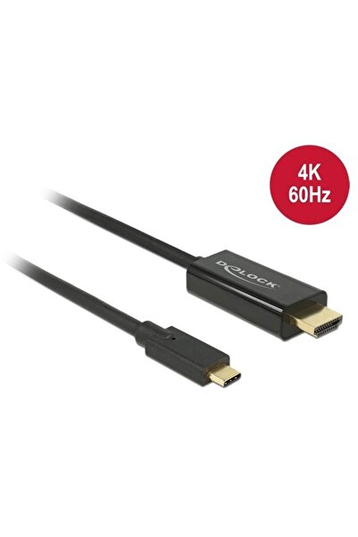 DELOCK Cablu USB Type-C mascul > HDMI mascul (DP Alt Mode) 4K 60 Hz 1m negru