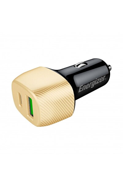 Energizer PD QC 3.0 1xUSB A + 1xUSB-C 38W Auriu/Negru
