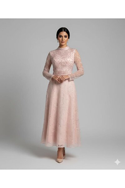 Diva style Pearl and zircon embroidered lace set