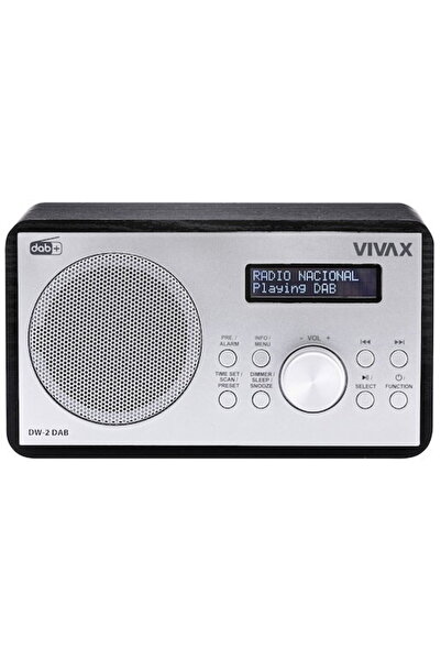 VIVAX Radio cu ceas DW-2 DAB 5W FM DAB+ Bluetooth afisaj LED 30 Negru