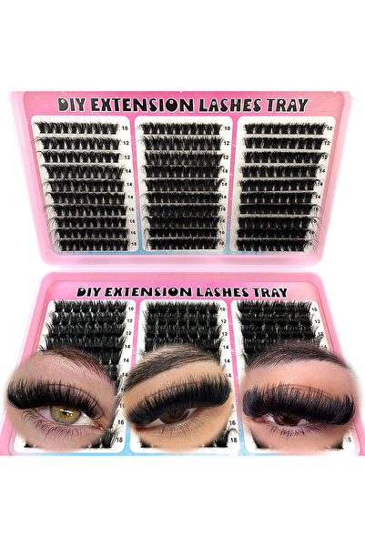 Choice مجموعة رموش صناعية كبيرة الحجم من نوع UMIRYAO 200-60D، قطر 0.07 مم، رق...