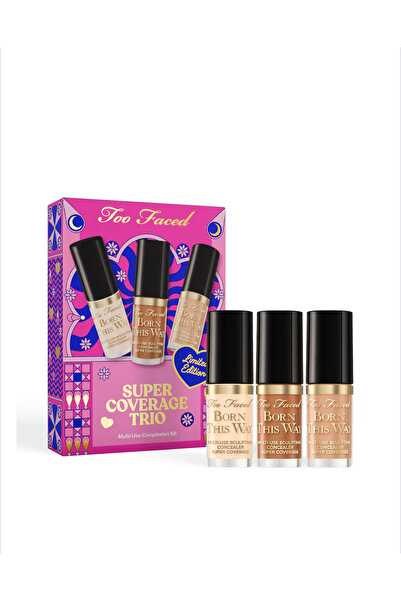 Too Faced مجموعة التغطية الفائقة الثلاثية: خافي عيوب متعدد الاستخدامات للبشرة